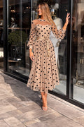 Abito Pois in Organza Tessuto Made in Italy