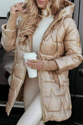 Piumino Lungo Trapuntato Donna con Cappuccio – Elegante, Caldo e Slim Fit | Collezione Inverno